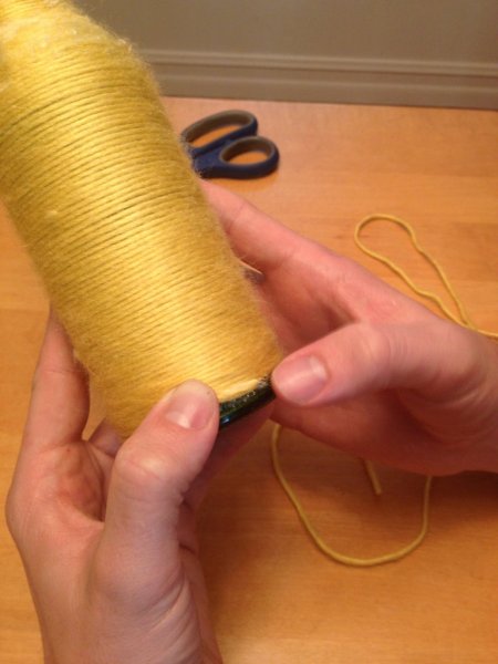 Изготовление вазы из стеклянной бутылки