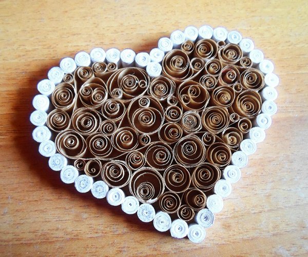 Изготовление коробки сердечко из бумаги