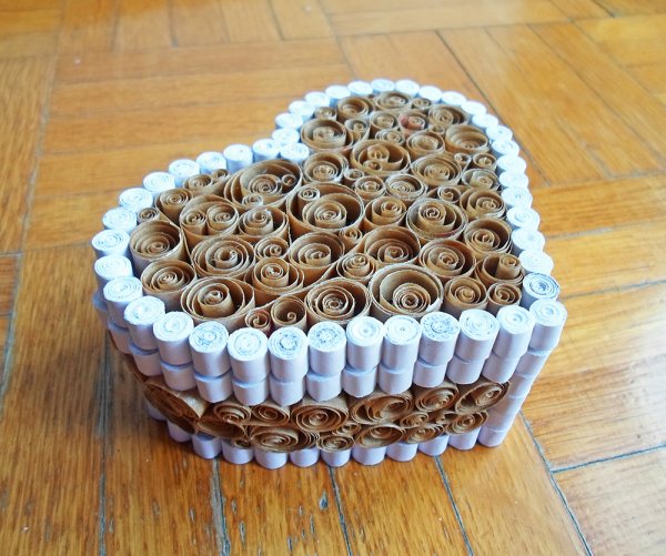 Красивая коробка сердечко своими руками