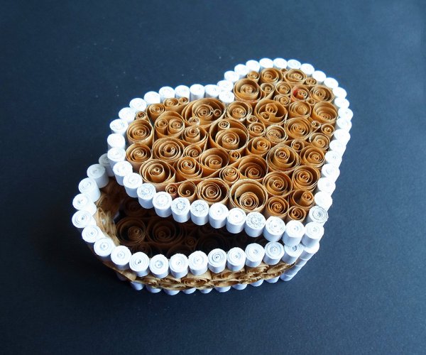 Красивая коробка сердечко своими руками