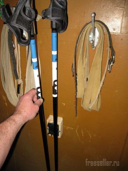 Самодельный держатель для лыжных палок