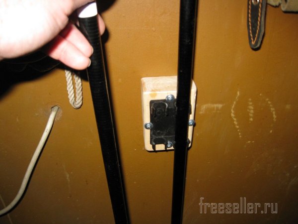 Самодельный держатель для лыжных палок