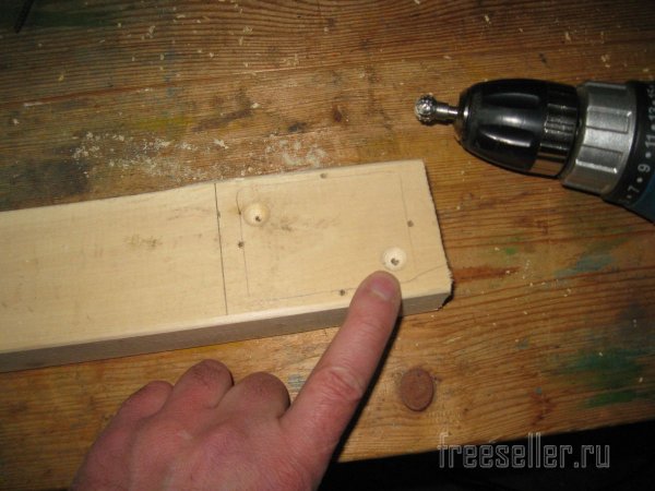 Изготовление держателя для лыжных палок