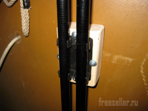 Самодельный держатель для лыжных палок