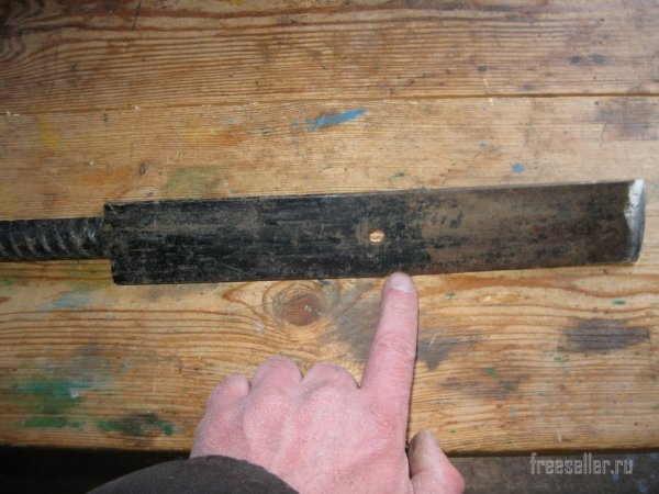 Самодельный инструмент для перерубания корней и поросли. Процесс изготовления