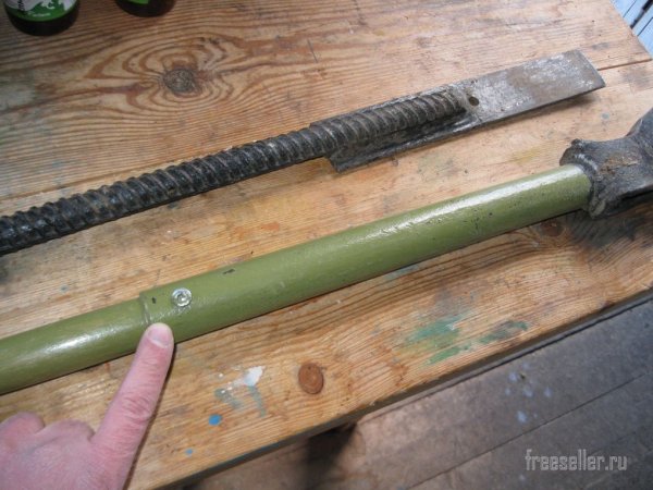 Самодельный инструмент для перерубания корней и поросли. Процесс изготовления