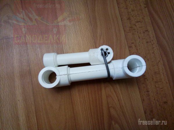 Самодельный зажим с эксцентриком + струбцина из полипропиленовых труб.