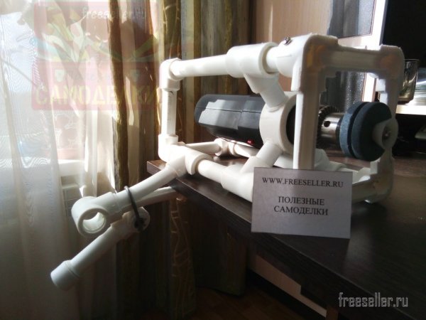 Стойка для дрели из полипропиленовых труб