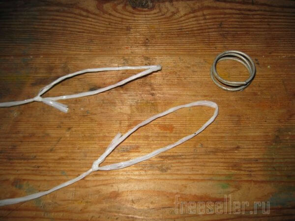 Использование самодельных проволочных колец