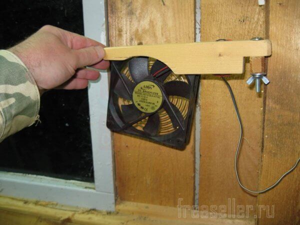 Самодельный вентилятор для мастерской из компьютерного кулера