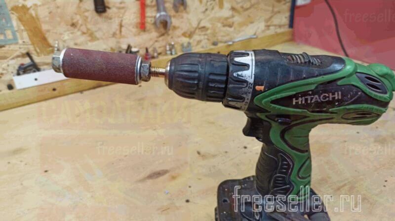 Самодельная шлифовальная насадка из полипропиленовой трубы