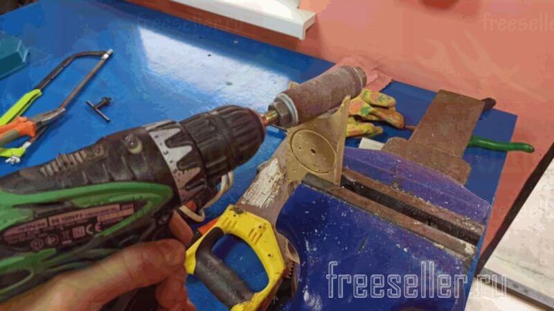 Самодельная шлифовальная насадка из полипропиленовой трубы