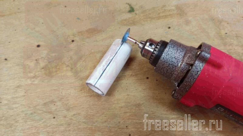 Изготовление шлифовальной насадки из пластиковой трубы