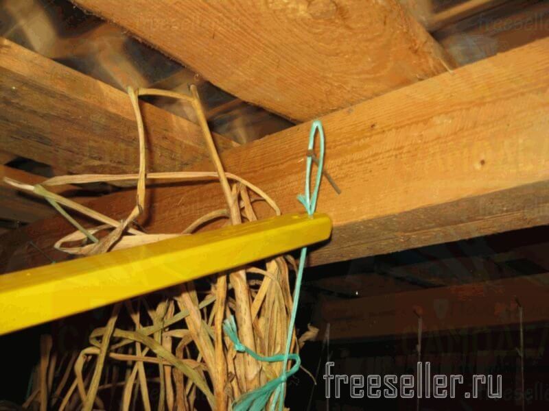 Подвешивание чеснока для сушки быстро и просто