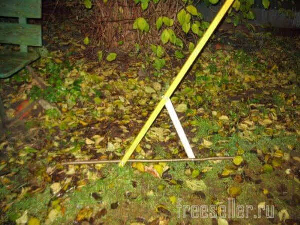 Экспериментальные грабли для сбора сена и опавших листьев