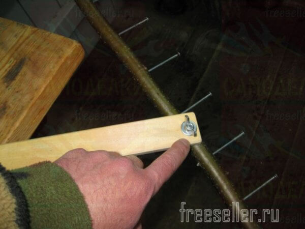 Экспериментальные грабли для сбора сена и опавших листьев