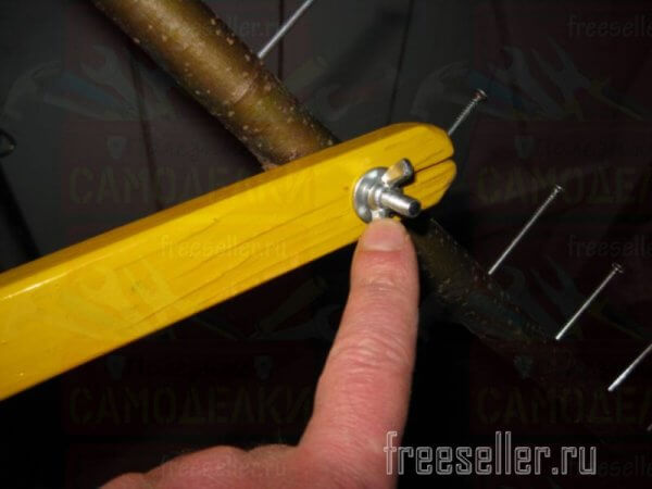 Экспериментальные грабли для сбора сена и опавших листьев