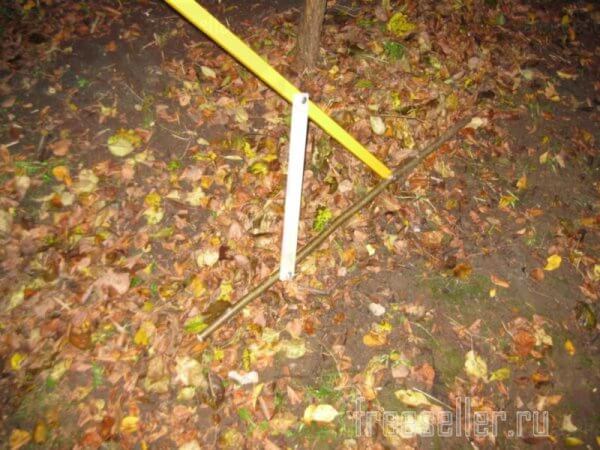 Экспериментальные грабли для сбора сена и опавших листьев