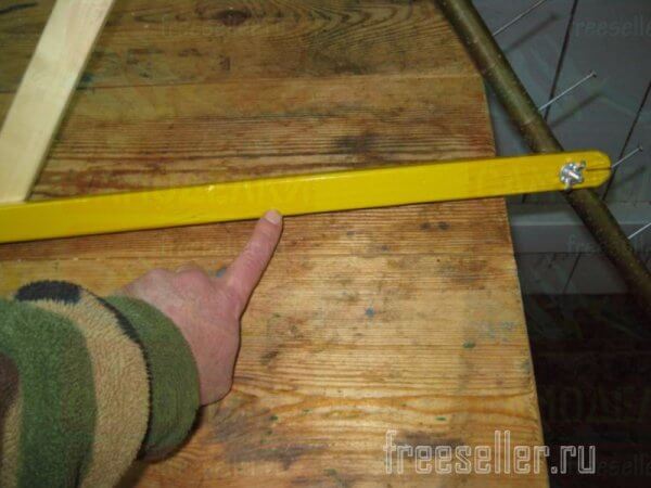 Экспериментальные грабли для сбора сена и опавших листьев