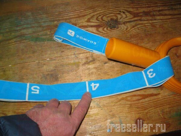 Ручной эспандер из резиновой ленты и ручек для лопаты своими руками