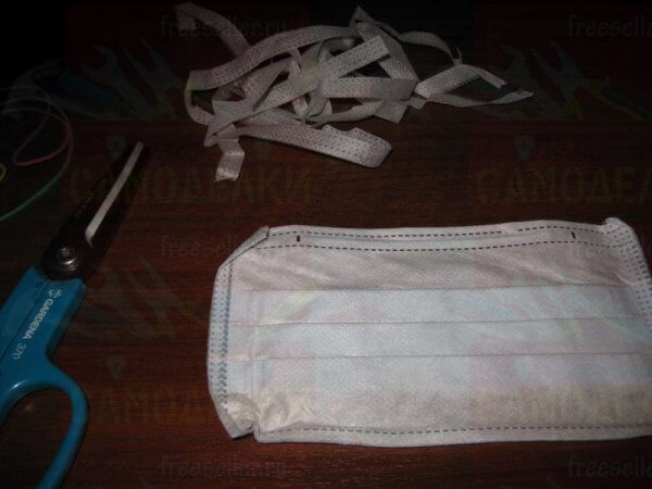 Как быстро переделать одноразовые маски с завязками на маски с резинками
