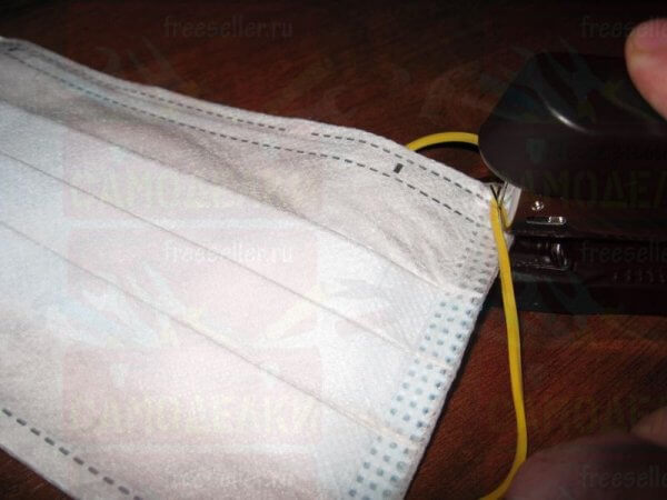 Как быстро переделать одноразовые маски с завязками на маски с резинками