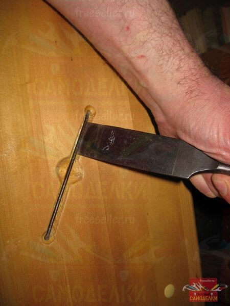 Удобная вытяжная ручка для небольшой скамейки