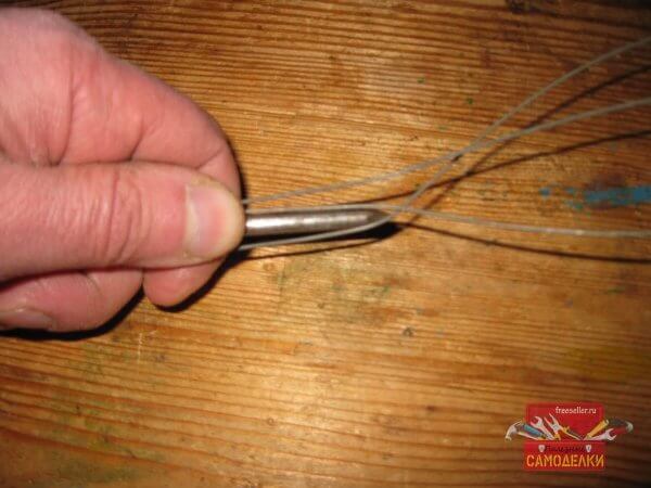 Процесс изготовления крючков для сушки веников