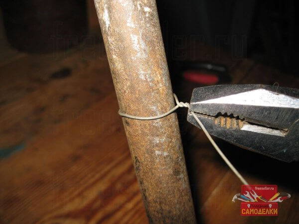 Процесс изготовления крючков для сушки веников