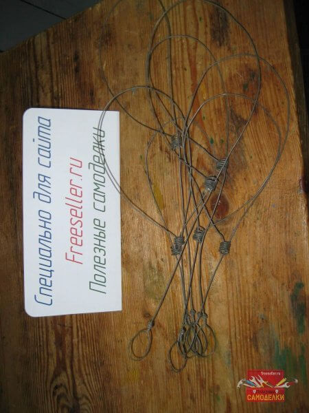 Проволочные подвесы с петлей-удавкой для сушки веников