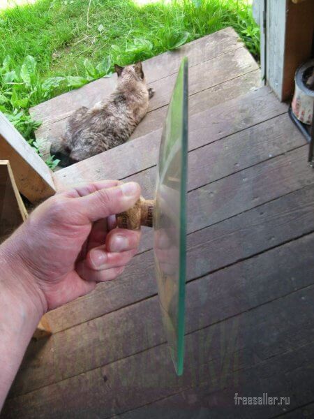 Как сделать самодельную ручку для сковородки из пробки иот бутылки шампанского