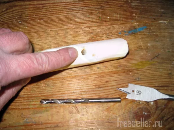 Процесс изготовления ручки для лопатки для обуви