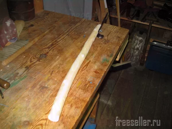 Съемная деревянная ручка для удлинения обувной лопатки