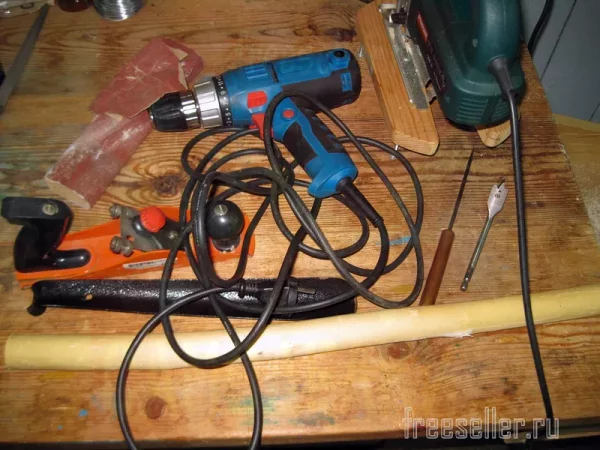 Инструменты для изготовления ручки для лопатки для обуви