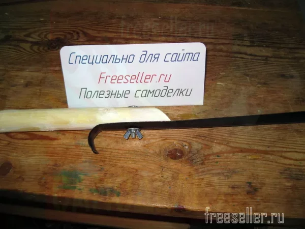 Съемная деревянная ручка для удлинения обувной лопатки