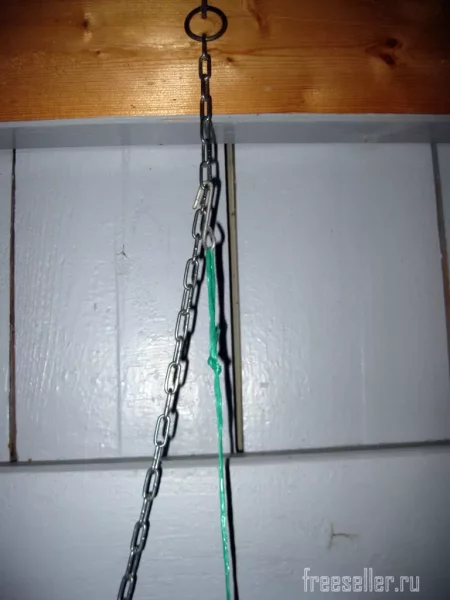Регулировка высоты светильника металлической цепью